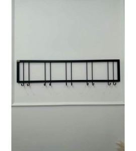 Вешалка настенная металлическая с крючками -115 (черный) цена 2 700 ₽ Вешалка настенная металлическая с крючками -115 (черный)