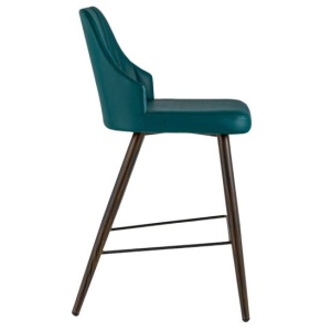 Стул полубарный Коналл, экокожа, темно-синий, 60 см