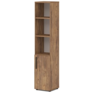 Шкаф для документов высокий узкий T-552 л/пр Лавана - Lavana цвет Таксония медовая