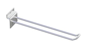 A302c Еврокрючок двойной, длина 200мм d=5mm хром