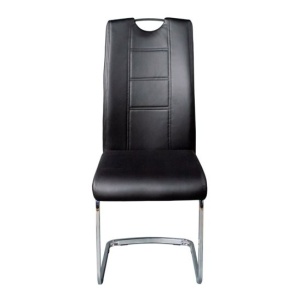 Стул черный, на полозьях