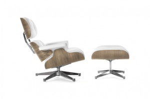 Кресло дизайнерское с оттоманкой A348+A349 (Eames Style Lounge Chair & Ottoman)