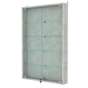 Витрина настенная №2-1АУ, Метрополитан Грей