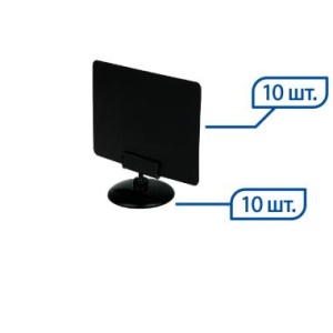 Ценникодержатель на подставке BASE CLIP с табличкой А7, цвет черный