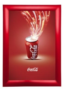 Рамка Клик ПК-25, 45°, 70х100, красный глянец RAL-3