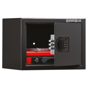 Сейф офисный (мебельный) BRABIX "SF-230EL", 230х310х250 мм, электронный замок, 291147, S103BR211614