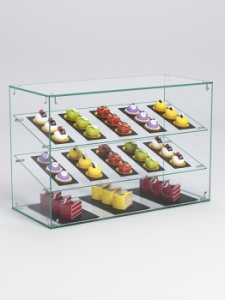 Витрина "СЛАДОСТЬ" №18-О для выпечки настольная без дверок, Стекло