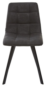 Стул CHILLI SQUARE RU-08 антрацит, PU / черный каркас