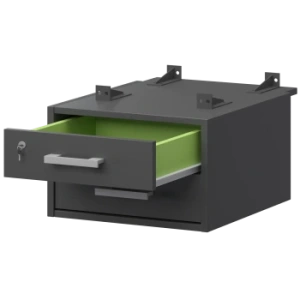 Тумба подвесная для столов на м/каркасе Арго-М АМТ2-02М.73 Антрацит/Антрацит