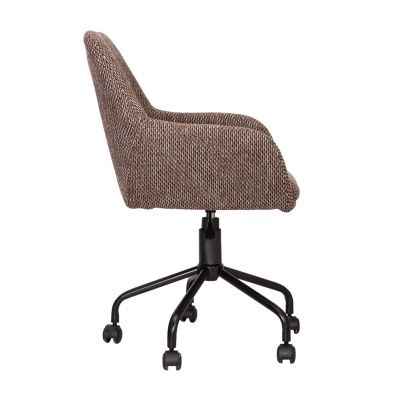 Кресло поворотное Grasso, светло-коричневый, ткань