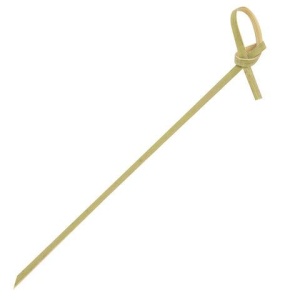 Шпажки-пики для канапе бамбуковые форма "Узелок" 12 см, 100 шт, BOOMHOUSE, 701976