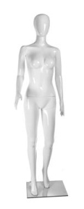 J03 Манекен женский глянцевый без лица, ПНД, 175-86х65х86