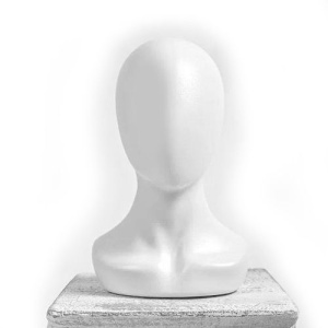 JESSICA-NF-PL \ Манекен головы женский (без лица), пластик