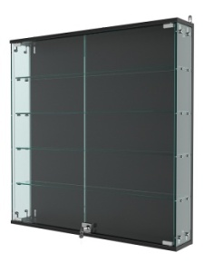 Витрина "АТРИУМ" настенная №4-1, Черный