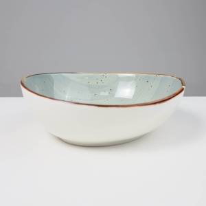 Блюдо глубокое VITAL, фарфор, голубой, 23*21,5*8см