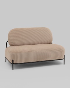 Диван Стоун велюр рельефный бежевый