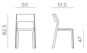Стул пластиковый Trill Bistrot агава