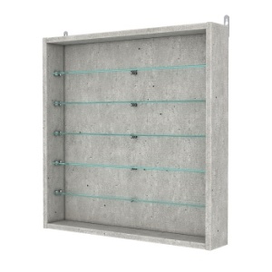 Витрина настенная №1-5ГУ, Метрополитан Грей