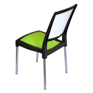 Стул Новая классика черный/ салатовый/ белый