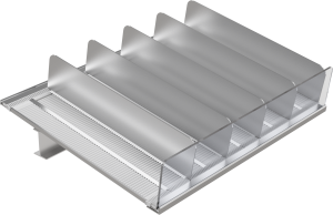 Разделитель алюминиевый высотой 80 мм ALU-DIV80, длина 280 мм