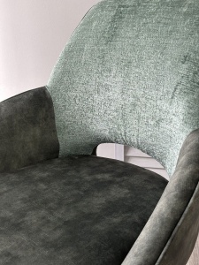 Стул BERRIES 360 град., Зеленый Loris-39, велюр/темно-зеленый 7525-156, велюр/ черный каркас, DISAUR