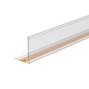 Ценникодержатель ME39 с Т-профилем прозрачный, 1000 мм