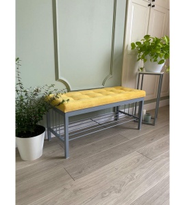 Банкетка Сканди-96-1 (желтый/серый)