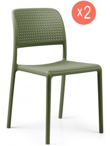 Комплект пластиковых стульев Bora Bistrot Set 2 агава