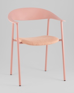 Стул Eila с подушкой пластик розовый