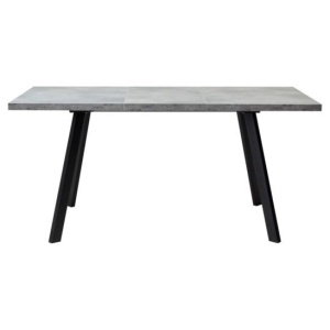 Стол Brick M 140, бетон Портленд/ черный