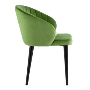 Стул с подлокотниками Шон, велюр травяной