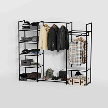 Стеллаж для одежды КБ-1707 в стиле Loft