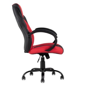 Кресло игровое TopChairs Racer Midi черно-красное