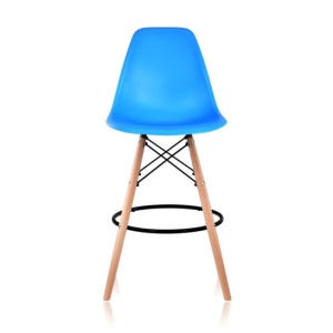 Стул Eames барный DSW ярко-голубой