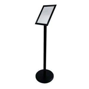 Рекламная стойка поворотная ALUSNAP-STAND черная, A4