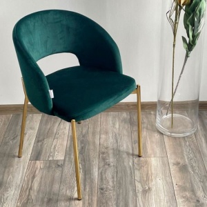 Стул Agnes зеленый/ золотой каркас цена 10 867.50 ₽ Стул Agnes зеленый/ золотой каркас