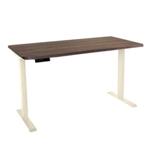 Стол с регулировкой высоты электрический LuxAlto LA-T33-2AR2 слоновая кость/коричнев ЛДСП 120*70*2.5