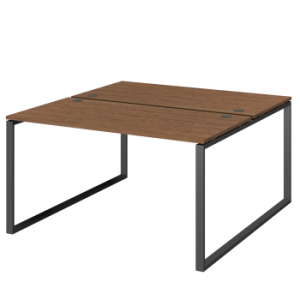 Бенч двойной на 2 рабочих места Арго-М АМБ.О-004.60 Орех гварнери/Белый