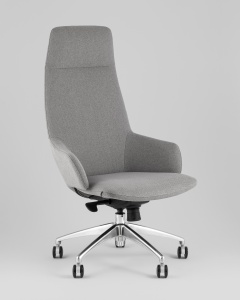 Кресло руководителя TopChairs Bow в ткани серый