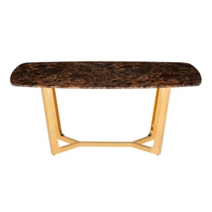 Стол обеденный Ланс, коричневый мрамор, большой