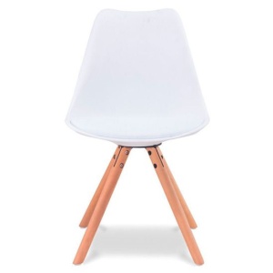 Стул Бернардо, белый, ножки бук