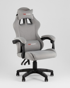 Кресло спортивное TopChairs Druid серый ткань