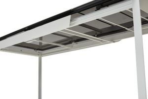 Стол КРЕМОНА (CREMONA) 140 цвет БЕЛЫЙ МРАМОР МАТОВЫЙ (MATTE STATUARIO), керамика/ БЕЛЫЙ, ®DISAUR