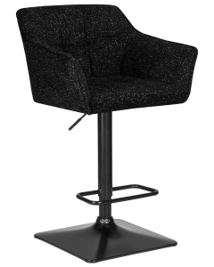 Стул барный DOBRIN RALF, черный твид (LEO18)