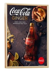 Рамка Нельсон 02, А3, золото глянец анодир.