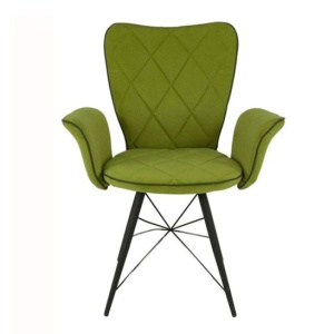 Стул Васко с подлокотниками зеленый