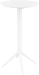 Стол пластиковый барный складной Sky Folding Bar Table 60 белый