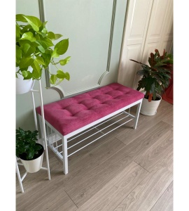 Банкетка Сканди-96-1 (розовый/белый)