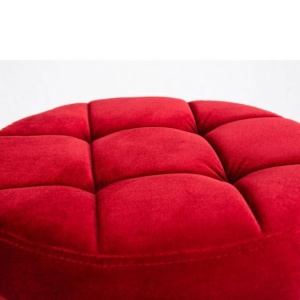 Барный стул ПАВИЯ,черная база, велюр бордовый