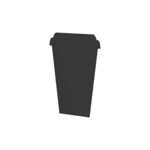 Табличка для нанесения надписей меловым маркером BB-CUP A7, черная